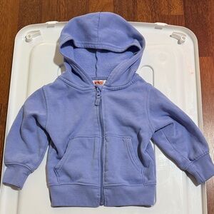18M Blue Zip-Up Hoodie